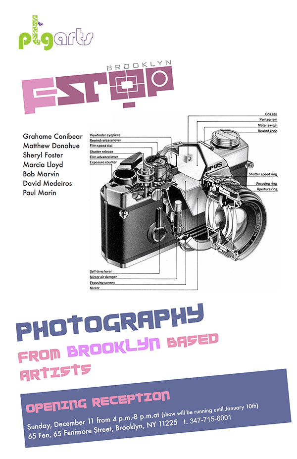Photography show flyer at 65 Fen