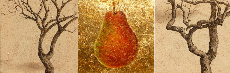 Golden Pear artwork by Nahid Hagigat